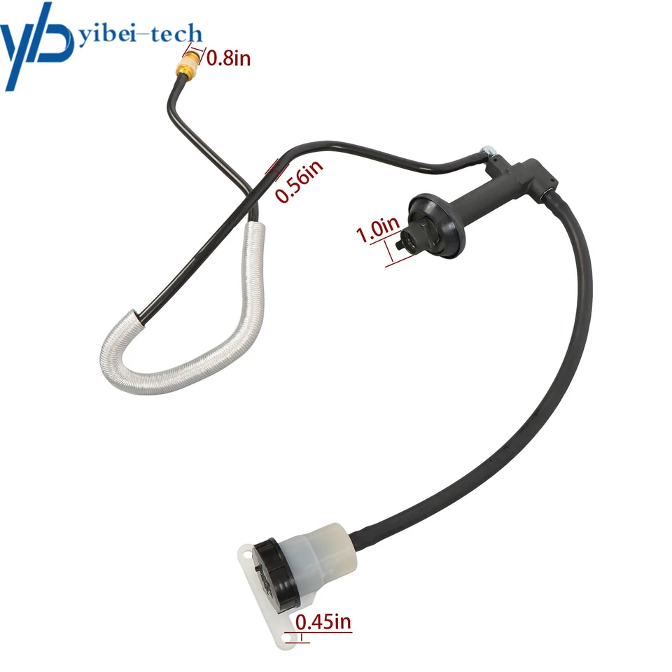 Conjunto de línea de cilindro maestro de embrague para camioneta Ford Ranger Mazda B2300 1995-11 Foto 4 de 4