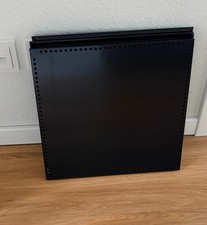 3 x USM Haller Tablare graphitschwarz - RAL 9011 /35x35cm gelocht