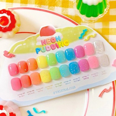 Joghurt Neon Pudding Gel Nagellack 8ml 10 Farben K-Beauty Maniküre
