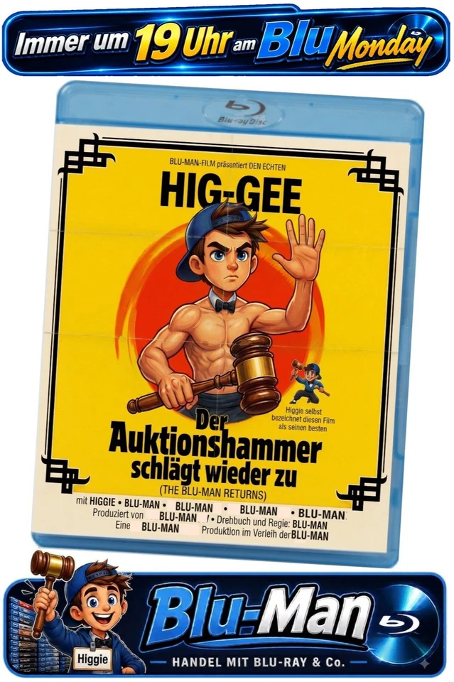 Am Blu-Monday wieder Blu-Ray Action vom Feinsten. Auch DVD und LASERDISC´s.