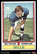 1974 Topps #79 Walt Patulski Bills Notre Dame 4 - VG/EX