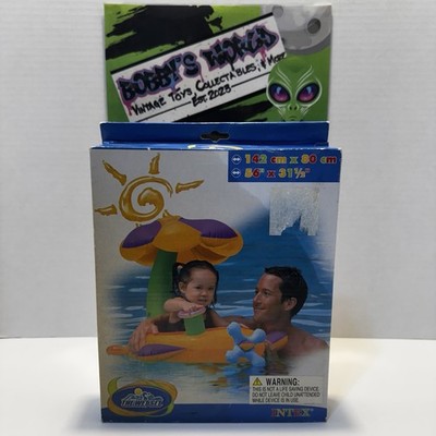 VTG 2000 s Intex The Wet Set #56580NP Flower Baby Float Yellow/Green/Purple