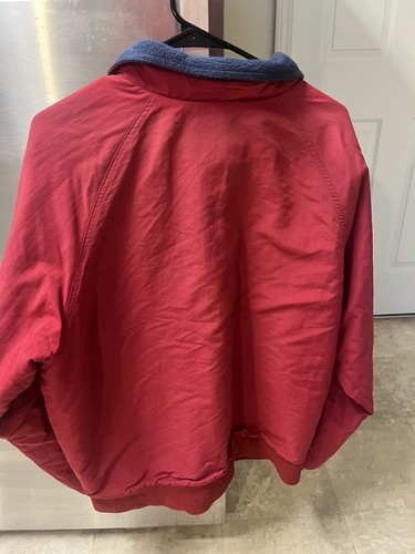 Lands End Fleece Lined Soft Shell Red Jacket Coat Sz M 38-40 - Picture 5 of 5