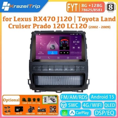 Car Radio for Lexus RX470 J120 Toyota Land Cruiser Prado 120 LC120 2002 - 2009