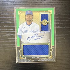 Topps 2022 Triple Threads Otto Lopez #RFPAR-OL Blue Jays Rookie Auto Relic MLB