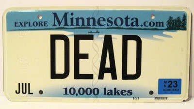 1 Grateful DEAD Authentic License plate REAL from MINNESOTA Never Used LEGIT Gdm
