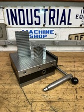 Hermann Schmidt 6x6x2.75H" Magnet Chuck, Key & Mag Blocks for Surface G rinder 