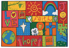 Kid Value 36.71 Inspirational Patchwork Playroom Rug 3Ft X 4Ft 6In Rectangle Mul