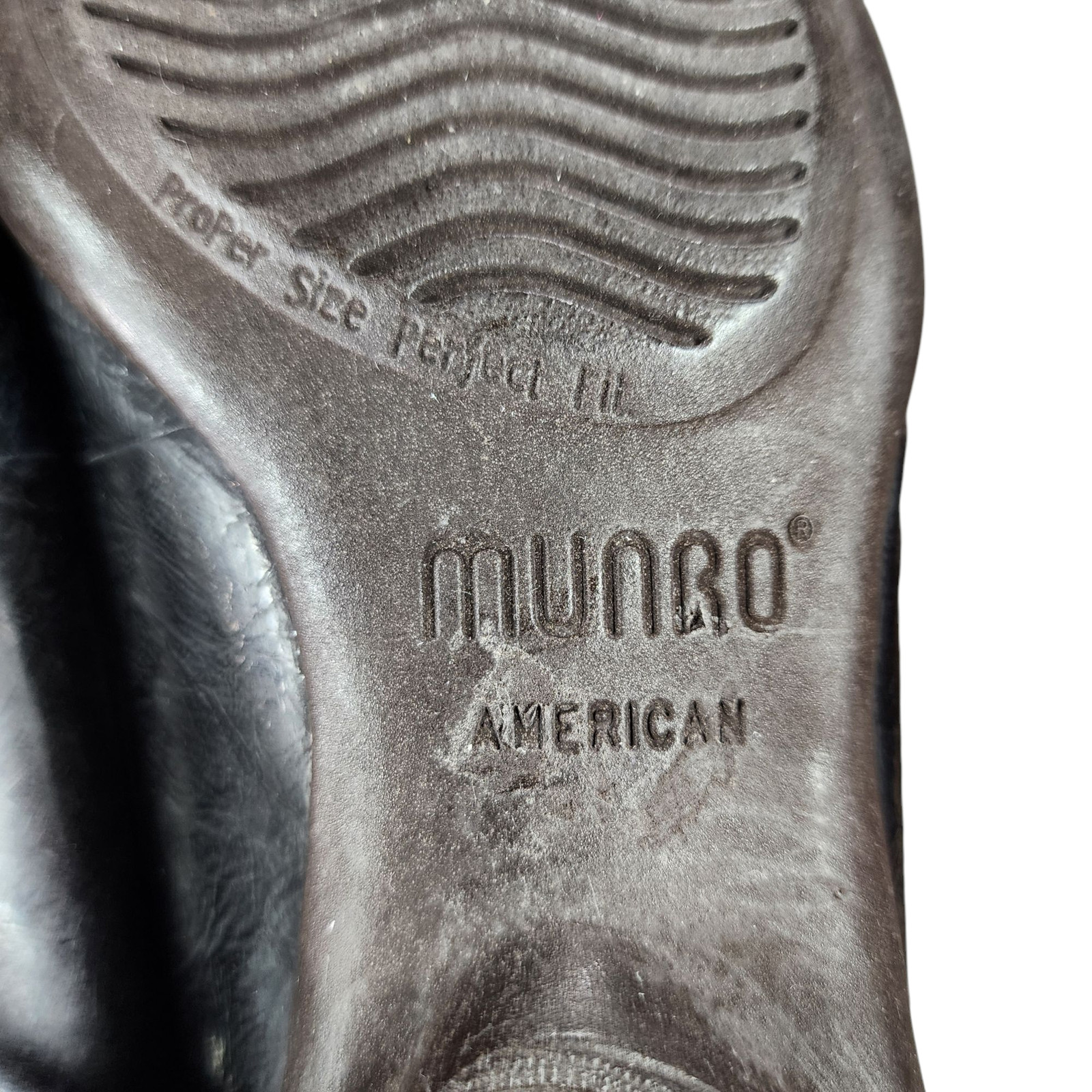 Munro American Snakeskin Loafers sz 7N Women Patent Leather Horsebit Black Brown