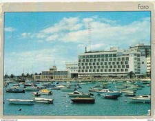 Postcard - Portugal - Faro - Marina de Faro - Algarve - Boats - Buildings