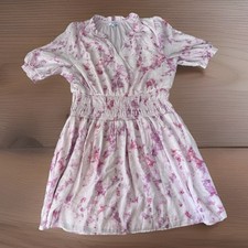 Nine West Chiffon Mini Dress Womens Plus 2XL Pink Floral Cottage Coastal Cowgirl