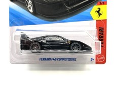 Hot Wheels Ferrari F40 Competizione #63 (black) SUPER CUSTOM WHEEL SWAP by AEB