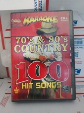 Chartbuster Karaoke CD Graphics 70s  80s Country 100 Hit Songs 6-Disc - 174h