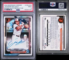 2024 Bowman Chrome - Rookie Auto Refractor #CRA-JHO Jackson Holliday /499 PSA 9