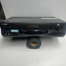 Sony SLV-N55 4-Head Hi-Fi Stereo VCR VHS Video Player Recorder NO REMOTE Works