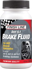Finish Line DOT 5.1 Brake Fluid 4oz DOT 3 DOT 4 Bicycle Hydraulic Brake Fluid