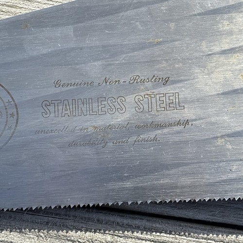 Nicholson Stainless Steel Hand Saw The Five Hundred 10 Points Construction Tool - Picture 3 of 8