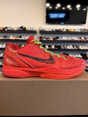 Nike Kobe 6 Protro Reverse Grinch Size 13 Pre-Owned FV4921-600 Red Green - image 1 of 4