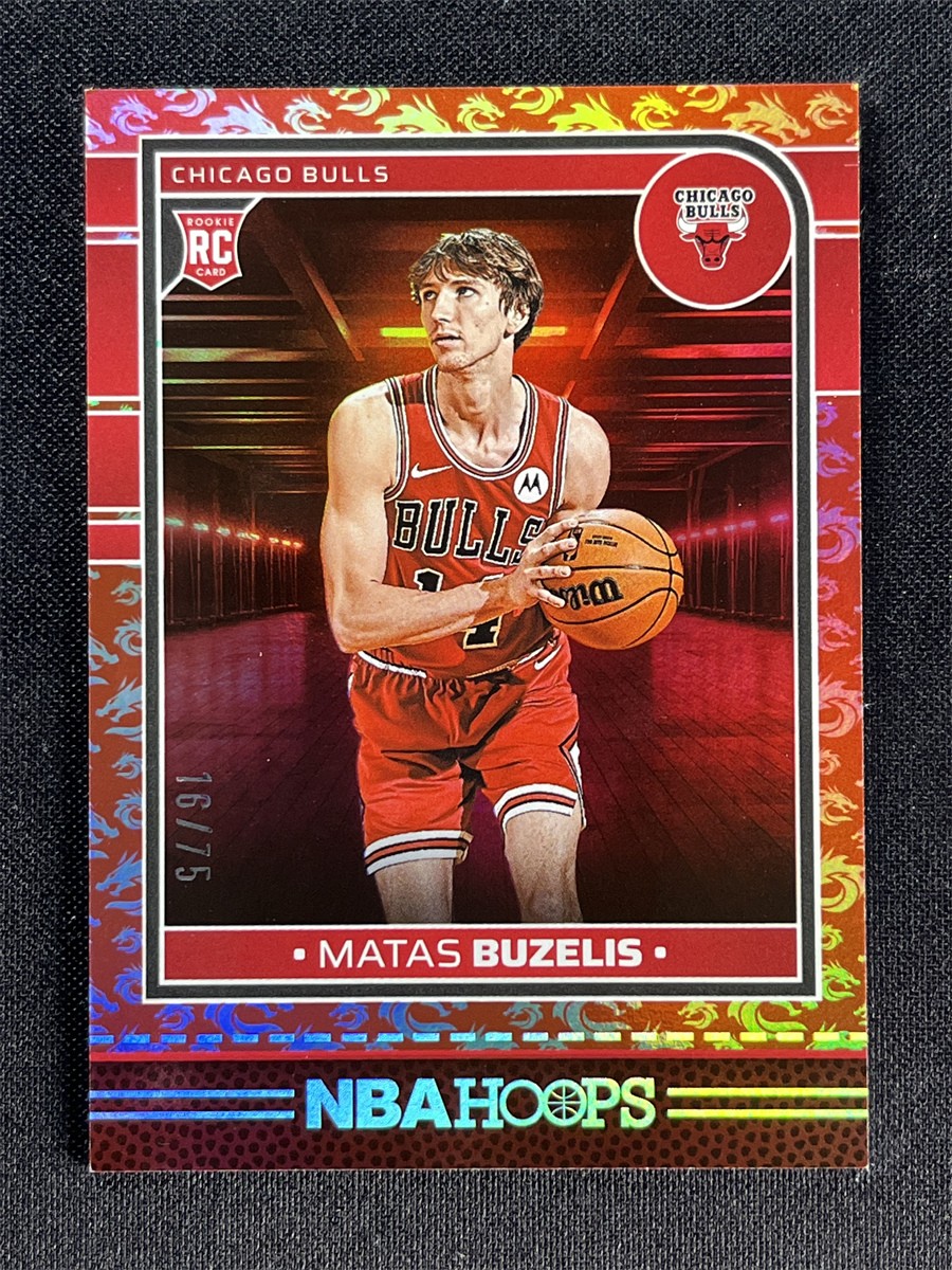 2024-25 Panini NBA Hoops Matas Buzelis #241 Dragon Year Rookie RC Bulls /75