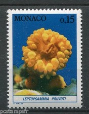 Monaco 1980, Stamp 1255, Fish, Leptopsammia, Fauna, Sea, New