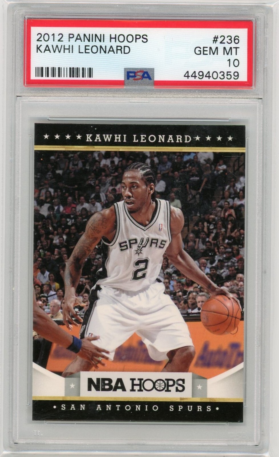 2012-13 Panini NBA Hoops Basketball #236 Kawhi Leonard Base PSA 10 Spurs