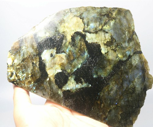 1.95lb Polished Labradorite Specimen Gemstone Slab Crystal Chakra Madagascar - Picture 9 of 11