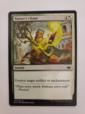 MTG Magic The Gathering Card Nature's Chant Instant Green White
