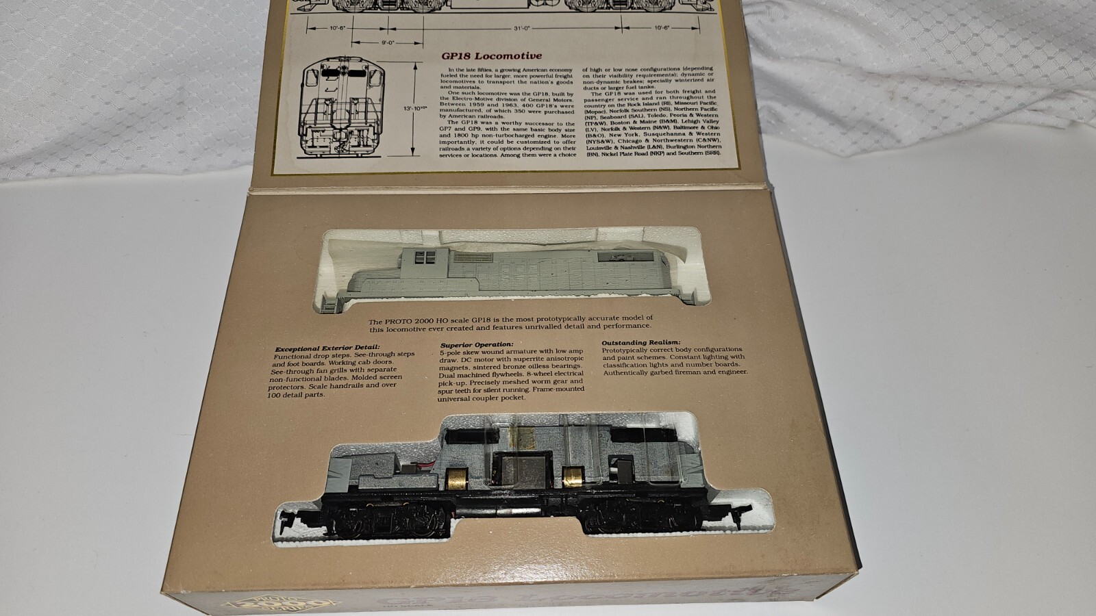 Life-Like PROTO 2000 HO - Locomotive Diesel SW9 Norfolk & Western 3375 - Neuve