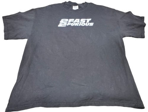 Vintage 2003 2 Fast 2 Furious Fast And Furious Movie Promo Car Racing T Shirt XL