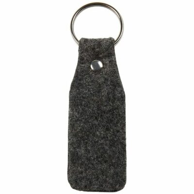Rexel Felt Key Ring Charcoal 2 pcs