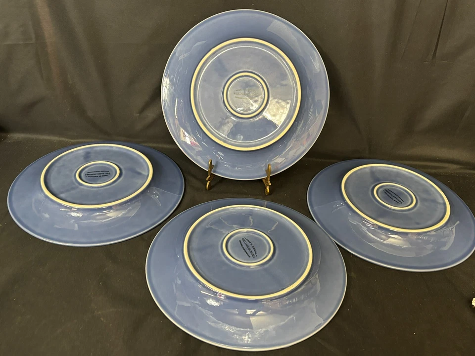Набор из 4 ~ Williams Sonoma «СИНИЙ» Португалия ~ обеденные тарелки ~ 11 1/2 - Изображение 4 из 4