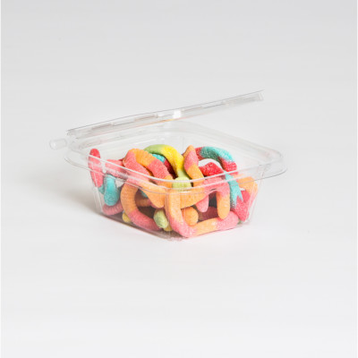 Safe-T-Fresh Polyethylene Tamper Resistant Square Food Container 12 oz. 240/Case