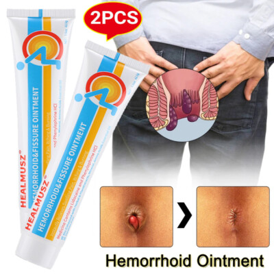 2X Haemorrhoids Treatment Cream Hemorrhoid Piles Anal Fissure Prolapse Cream Gel