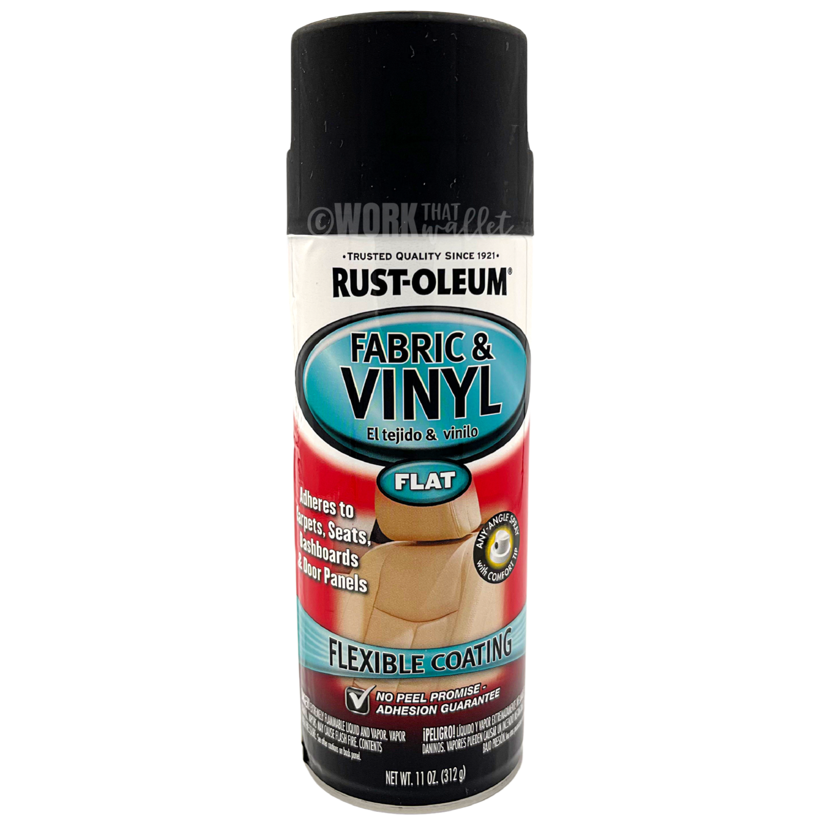 [1] RustOleum Flat Black 248919 Automotive Fabric & Vinyl Spray Paint, 11Ounce eBay