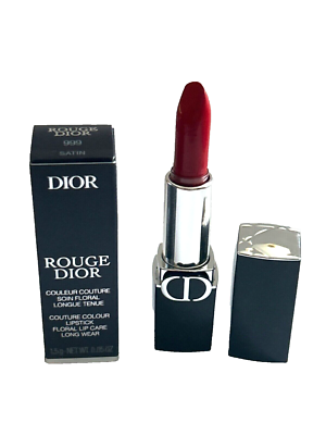 Dior Rouge Dior Couture Colour Lipstick 999 Satin 0.05oz MINI New