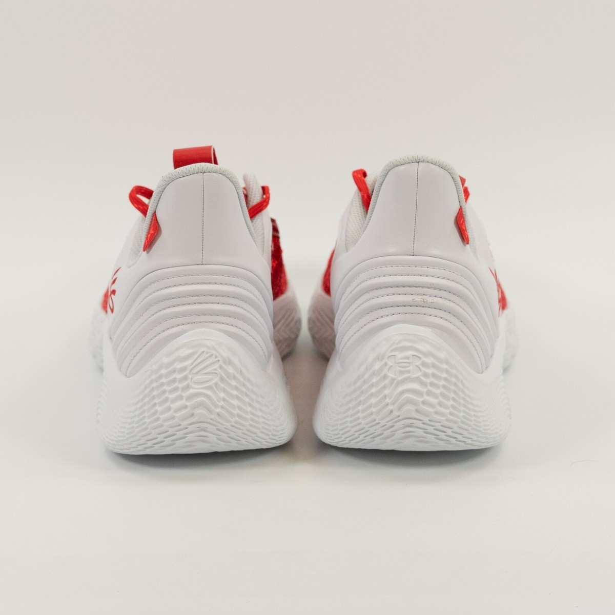 Men\'s Under Armour Curry Flow 9 Basketball Shoes 3025631-100 White/Red Size 12 Size 12 Men main image 3