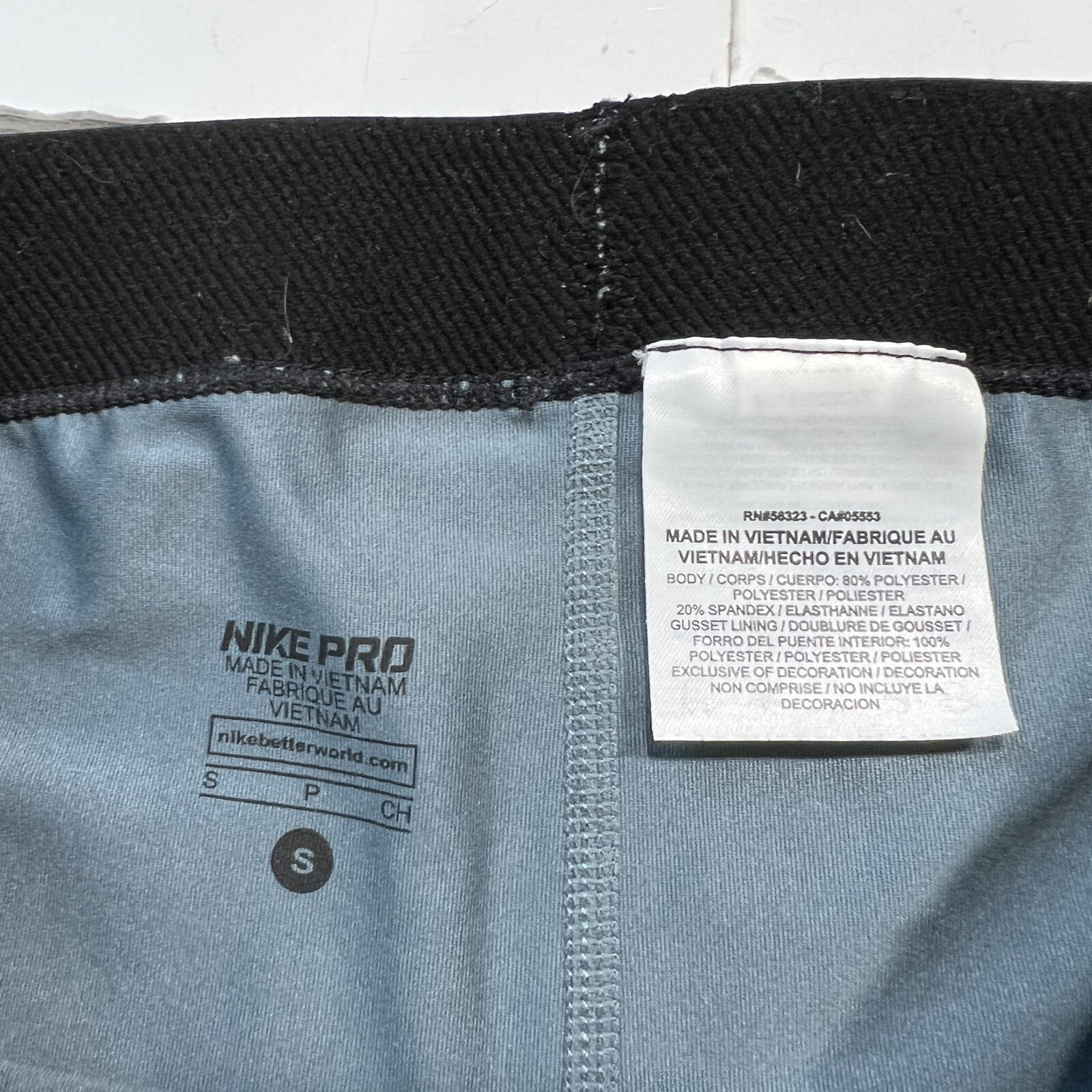 NIKE PRO Capri Black/Gray Patterned Compression T… - image 4