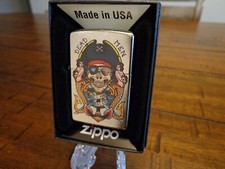 PIRATE MERMAIDS DEAD MEN TELL NO TALES SKULL ZIPPO LIGHTER MINT IN BOX