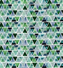 P&B Textiles - Gemstones - Set Triangles - Blue Green, Fabric BTY