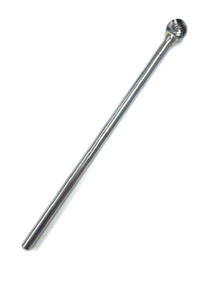 SD-5L6 CARBIDE BURR BALL SINGLE CUT 1/2'' X 7/16''  1/4 SHANK 6-7/16 LONG HTC USA