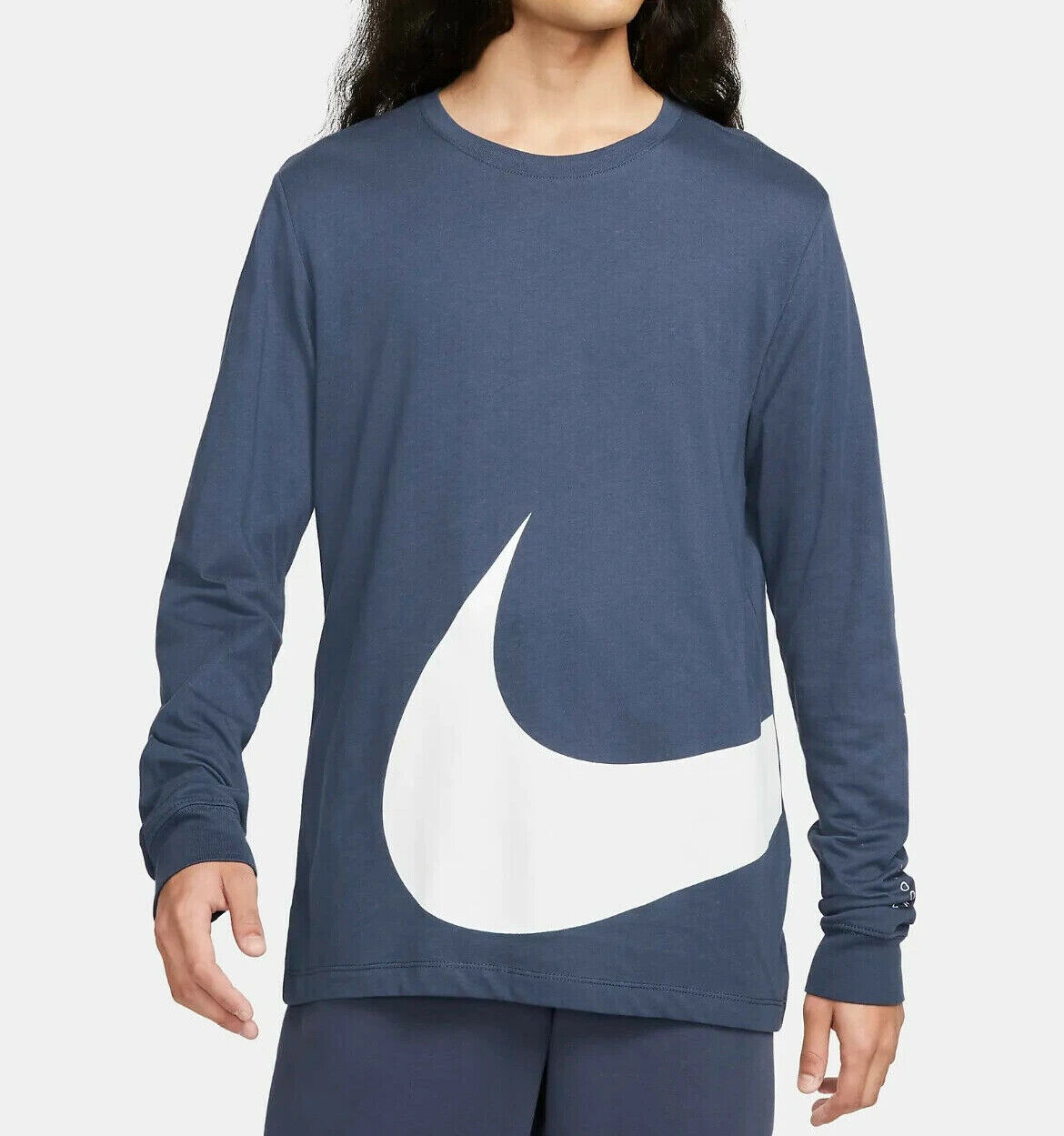 Nike Men&#039;s S Big Swoosh Long Sleeve T-Shirt | eBay