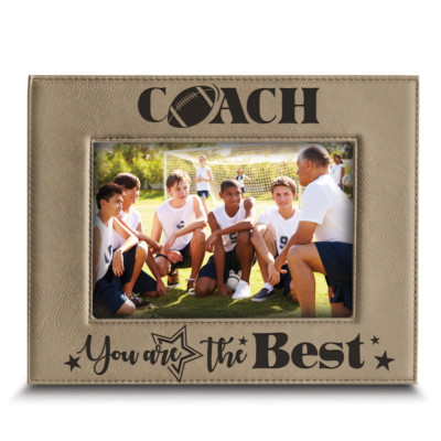 Bella Busta-American football Coach-You Are The Best--Engraved Leather Frame