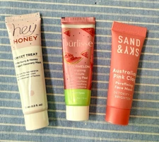 Spa Day Mini Set – Purlisse, Hey Honey, Sand & Sky – New & Sealed Skincare Trio