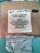 Waltham 16S Pocket Watch Small Seconds Hands Old Stock
