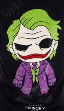 Avenue George V Paris Joker T-Shirt Rhinestone Men's Black Fitted Tee NWT