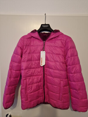 Kinder Jugend Winter Jacke Lands 'End Primaloft Gr. XL (14-16) Rosa Zustand NEU