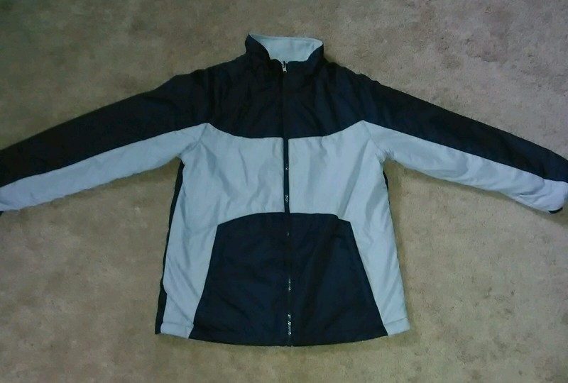 GIRL'S ZIP-UP REVERSIBLE COAT/JACKET SIZE XL (16-18) * GREAT PRE-OWNED CONDITION