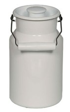 Milchkanne Transportkanne 2,2 Liter Emaille Kanne Milchkrug Wurstsuppe