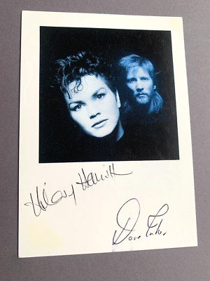 INKER & HAMILTON completely original signed autograph card 10x15