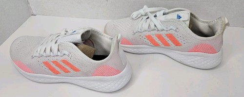 Adidas Women's White/Orange Sneaker Fluid Flow 2.0 Running Size 7 US Lightweight - Picture 7 of 8